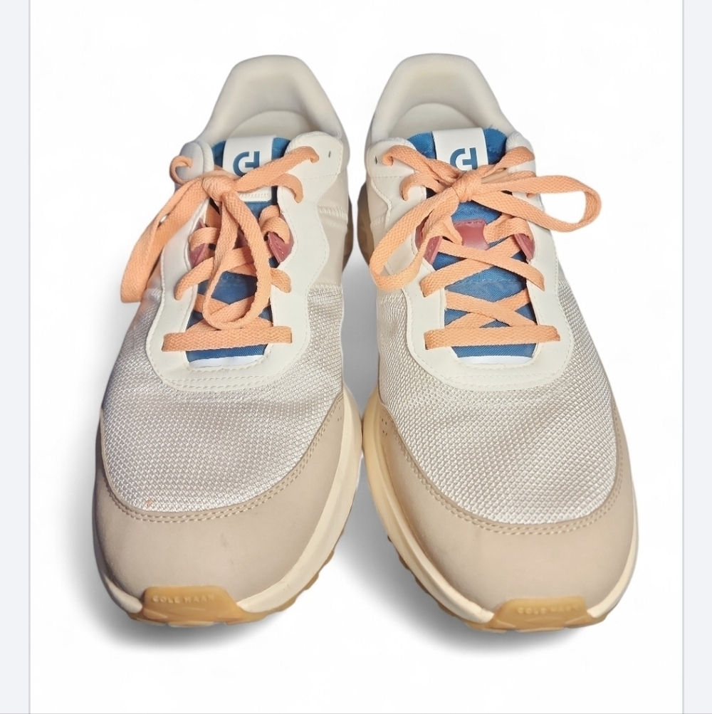 Cole Haan ZEROGRAND All Day Runner Mens Cream Sneaker Size 13 M Lace Up Classic - Picture 3 of 8
